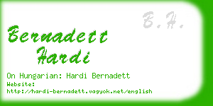 bernadett hardi business card